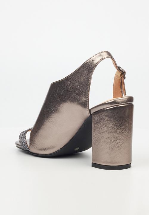 Butterfly Feet - Jaci 1 block heel - pewter