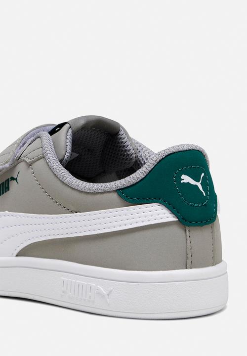 PUMA - Smash 3.0 buck v ps - concrete grey/PUMA white/malachite