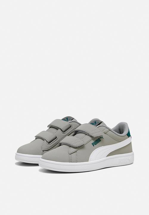 PUMA - Smash 3.0 buck v ps - concrete grey/PUMA white/malachite
