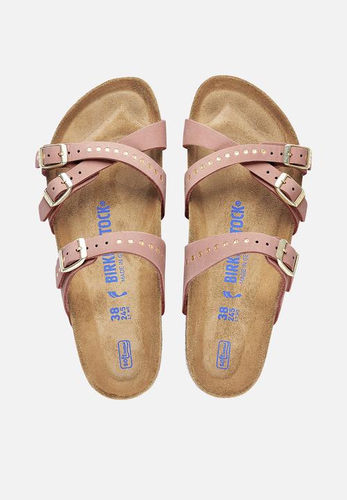 Birkenstock - Franca sfb soft nubuck rivets regular - old rose