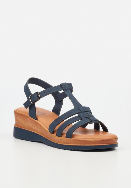 Butterfly Feet - Paxton 1 wedge heel - navy
