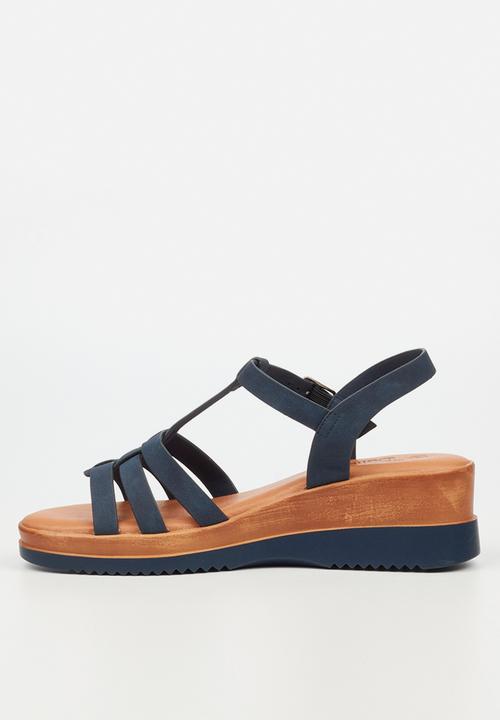 Butterfly Feet - Paxton 1 wedge heel - navy