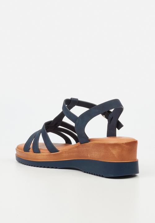Butterfly Feet - Paxton 1 wedge heel - navy