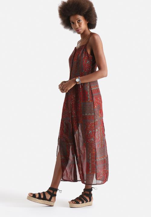 Influence. - Button Through Maxi Dress