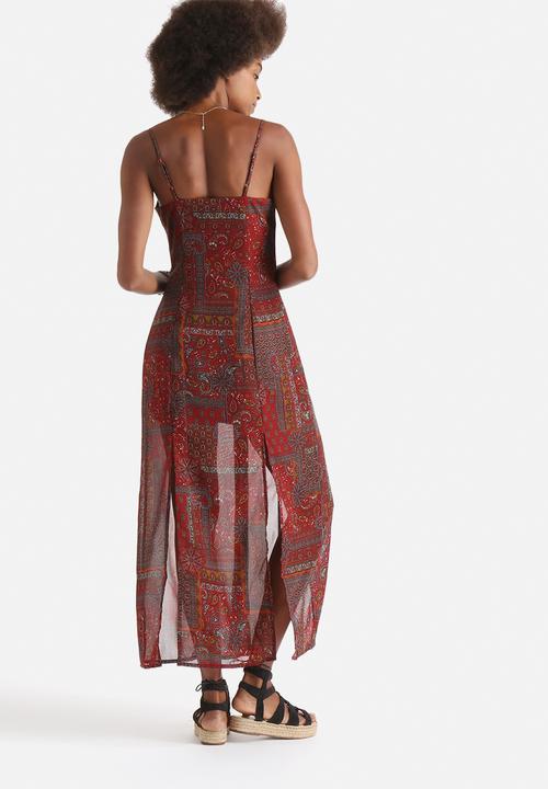 Influence. - Button Through Maxi Dress