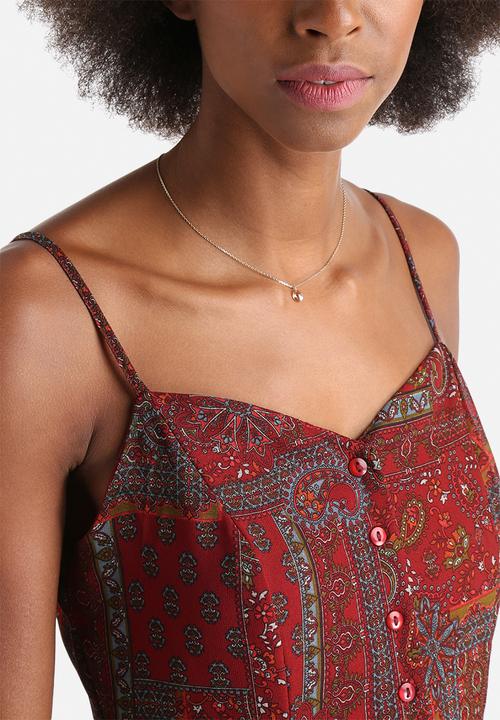 Influence. - Button Through Maxi Dress