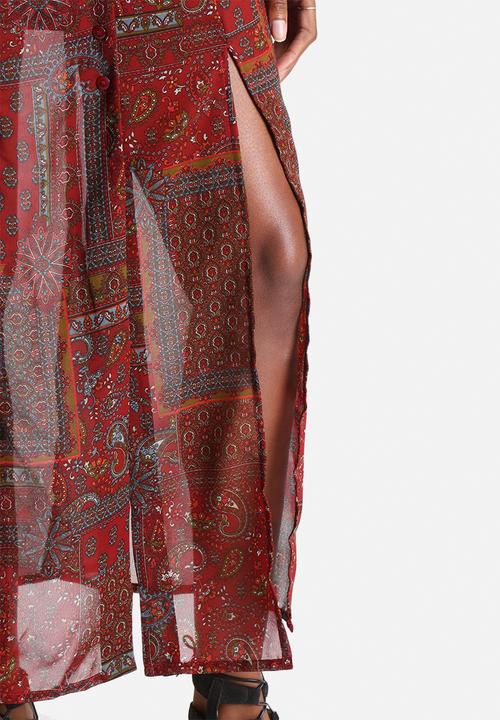 Influence. - Button Through Maxi Dress