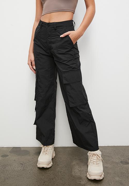 Blake - Parachute cargo trouser - black