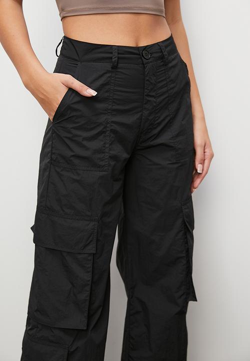 Blake - Parachute cargo trouser - black