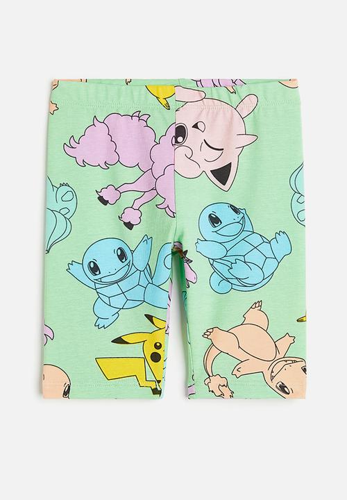 H&M - Printed cycling shorts - light green pokémon 