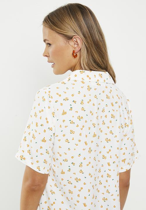 Glamorous - Shirt dress - ditsy orange floral