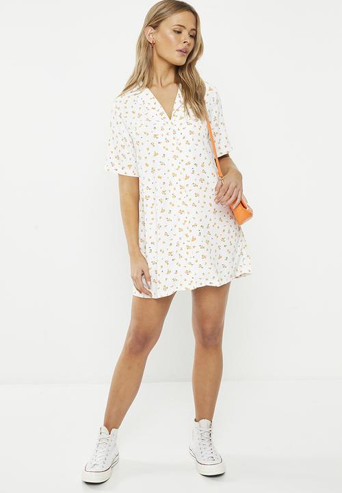 Glamorous - Shirt dress - ditsy orange floral