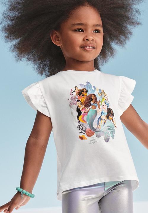 H&M - Printed jersey top - white the little mermaid 