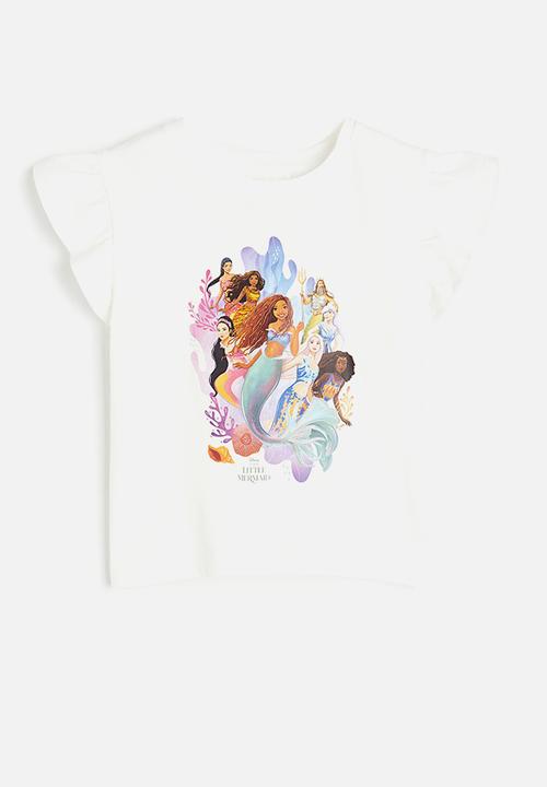 H&M - Printed jersey top - white the little mermaid 