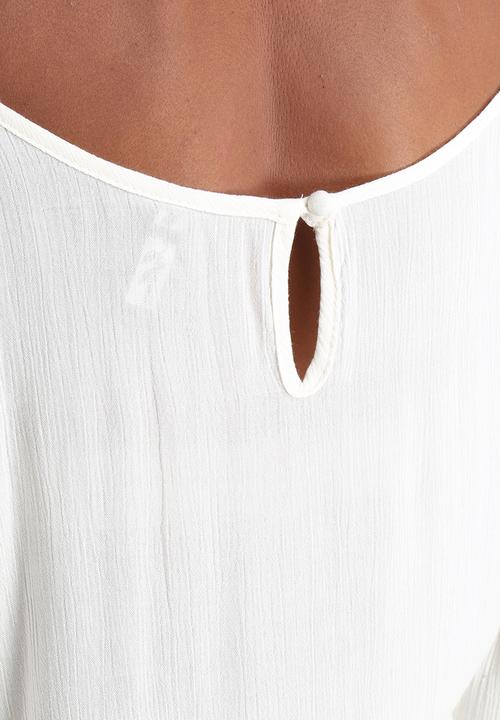 Influence. - Cold Shoulder Cheesecloth Gypsy Blouse