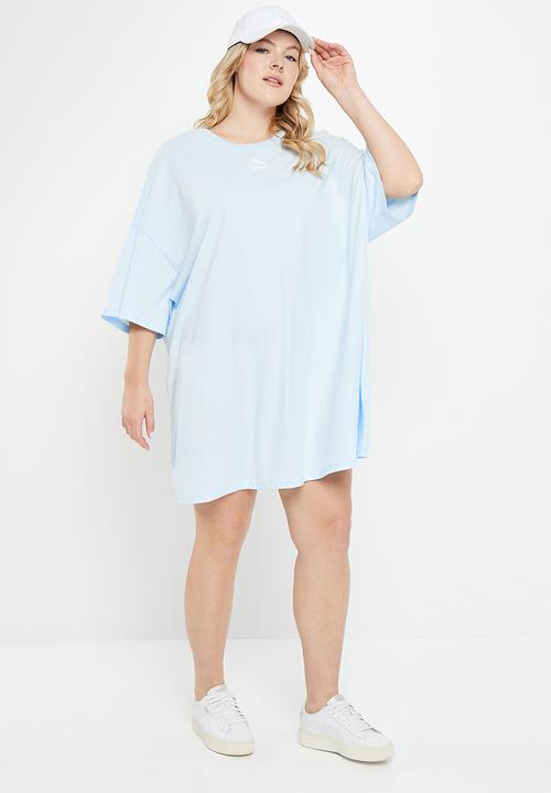 PUMA - Plus classics tee dress - icy blue