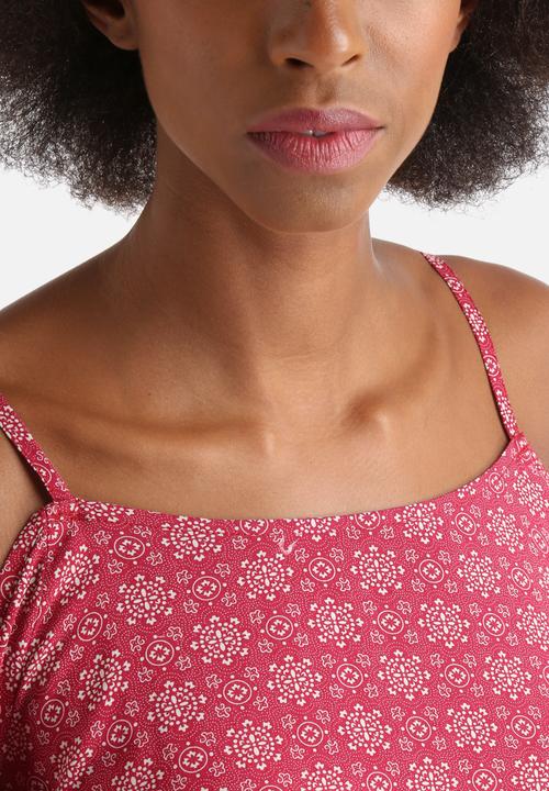 Influence. - Tile Print Rayon Cold Shoulder