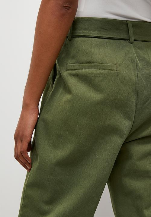 Superbalist - Barrel leg trouser - new olive