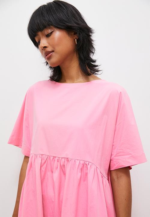 Superbalist - Combo babydoll dress - pink