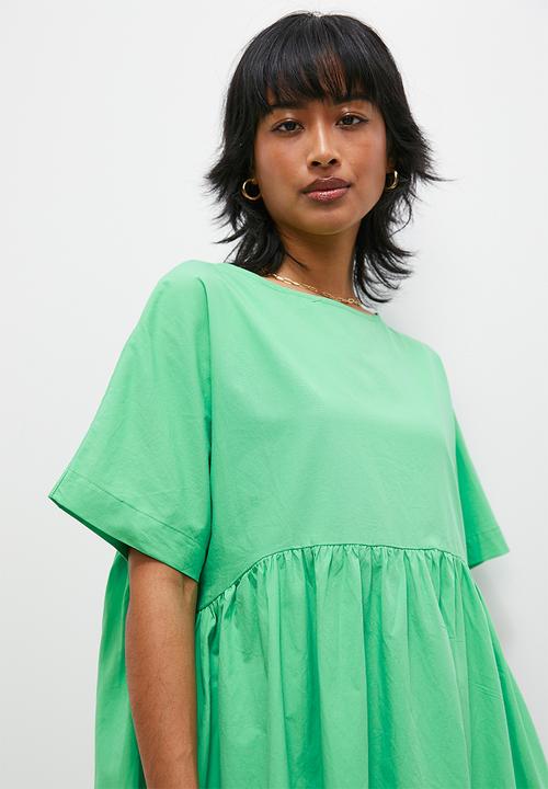 Superbalist - Combo babydoll dress - green