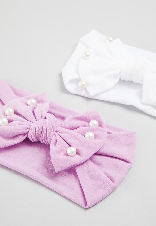 Pop Candy - 2 Pack headbands - white & lilac