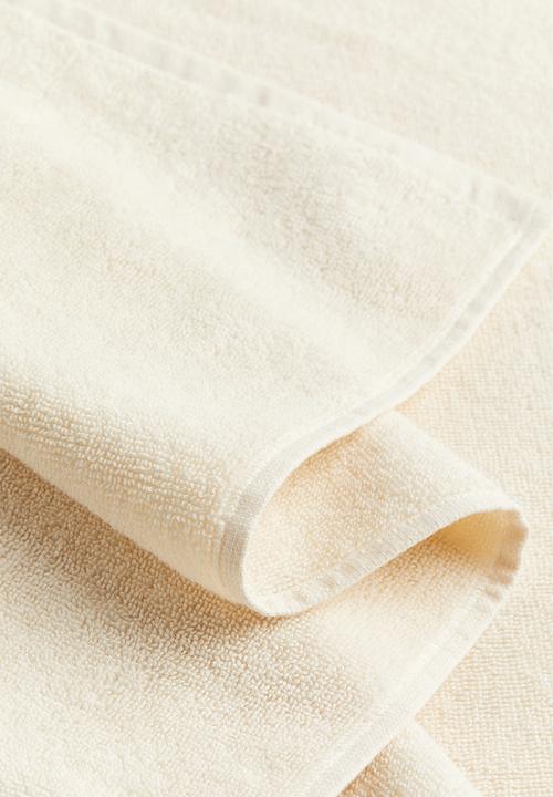 H&M - Cotton terry bath towel - white