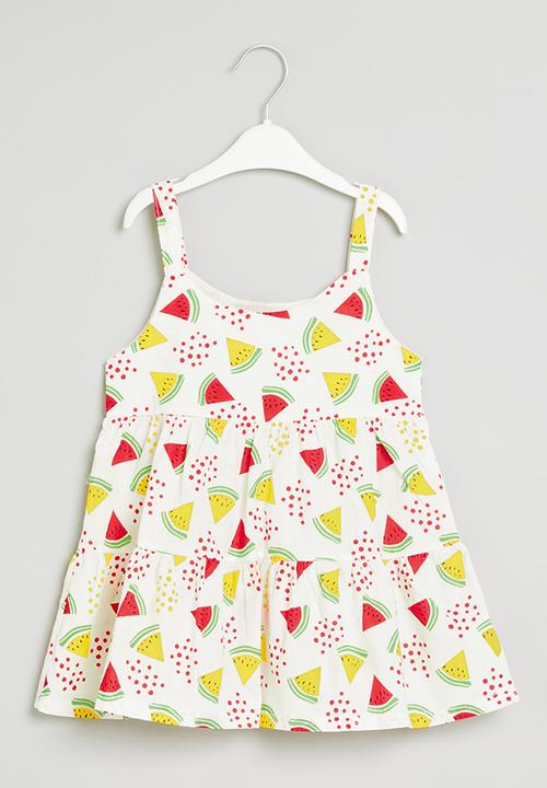 Pop Candy - sleeveless dress - white multi