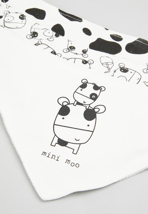 Pop Candy - 3 Pack bibs - white & black