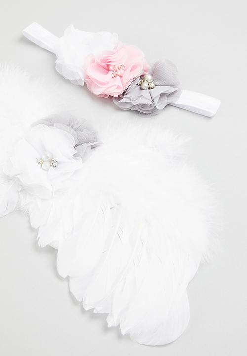 Pop Candy - Wings and headband set - white