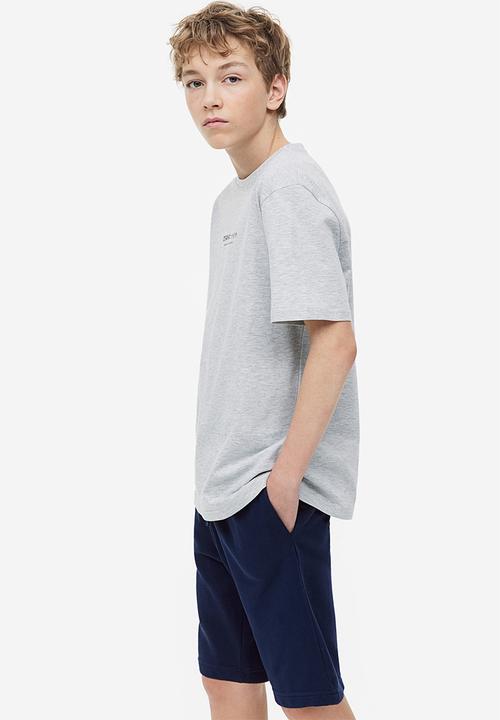 H&M - Sweatshirt shorts - navy blue 