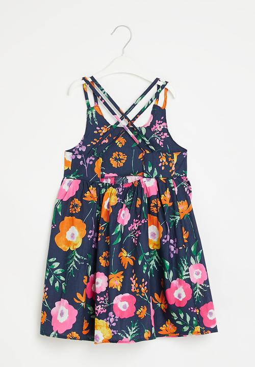 Pop Candy - sleeveless dress - navy