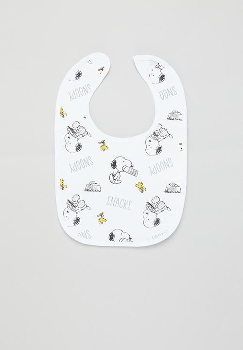 The Character Group (Legacy) - Snoopy 2pk jersey bib - white