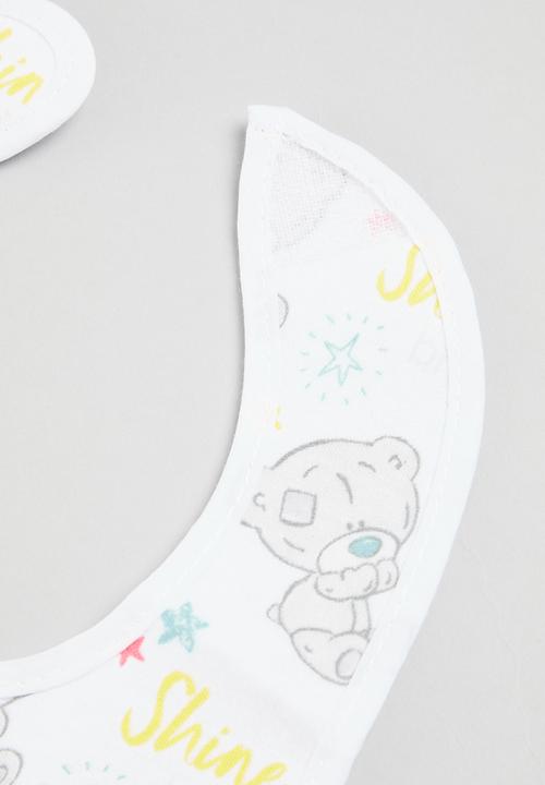 The Character Group (Legacy) - Tiny tatty teddy 2pk jersey bib - grey