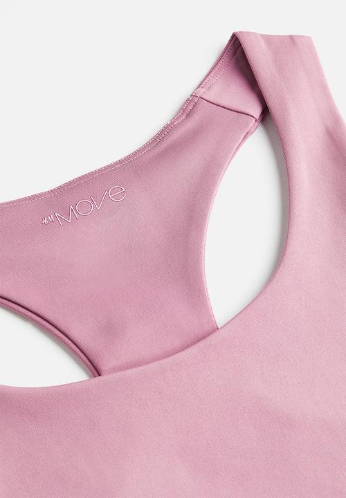 H&M - Drymove™ medium support sports bra - pink