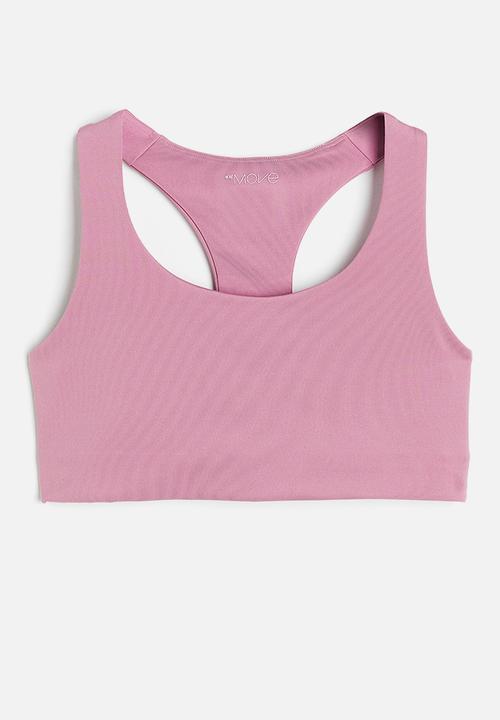 H&M - Drymove™ medium support sports bra - pink