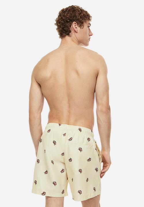 H&M - Patterned swim shorts - light yellow crabs 