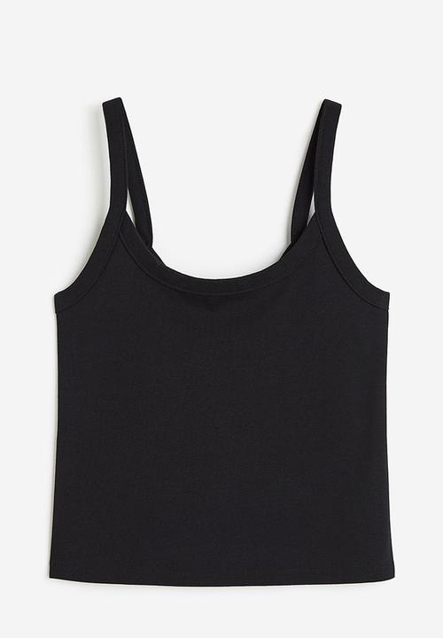 H&M - Cotton vest top - black