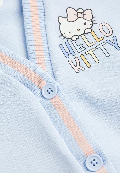 H&M - Printed cardigan - light blue hello kitty 