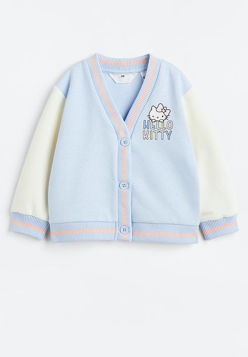 H&M - Printed cardigan - light blue hello kitty 