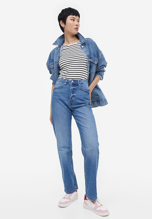 H&M - Ribbed t-shirt - white striped
