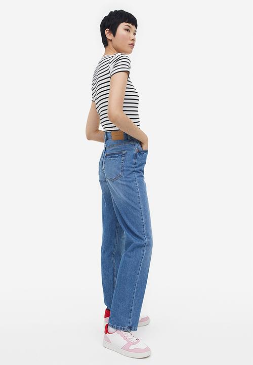 H&M - Ribbed t-shirt - white striped