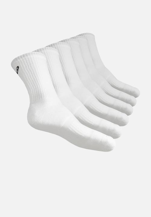 ASICS - 6 Pack crew sock - white