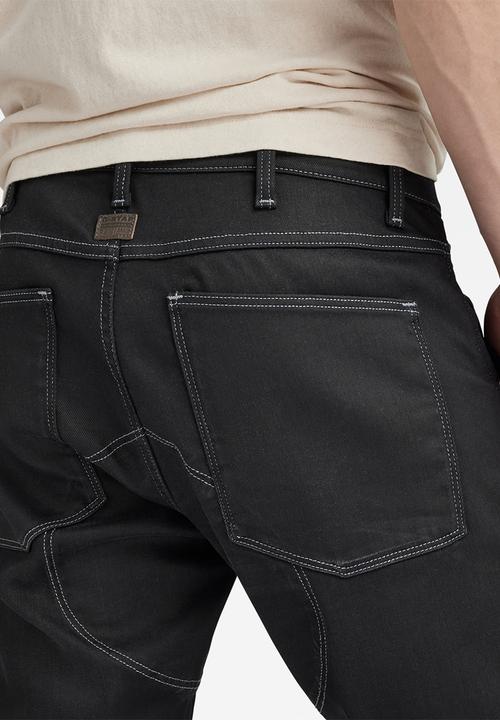 G-STAR - 5620 3D Zip Knee Skinny Slander black r superstretch - new dk aged