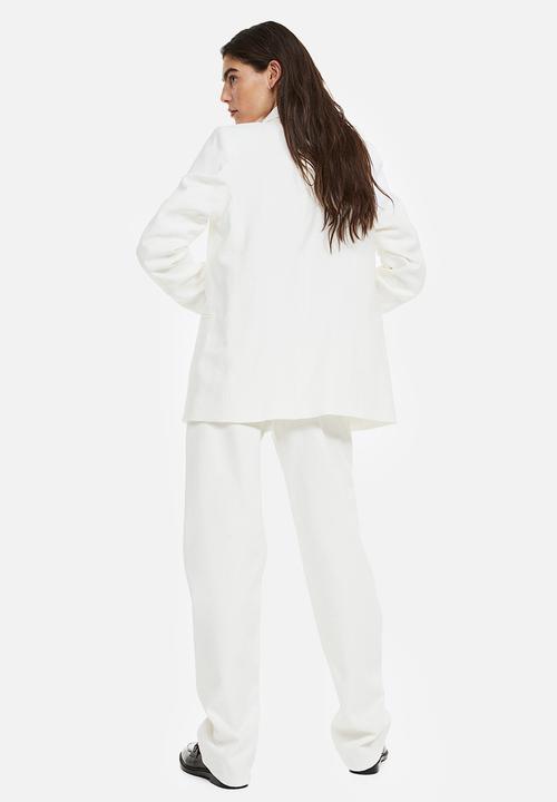 H&M - Double-breasted blazer - white