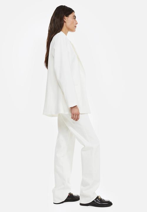 H&M - Double-breasted blazer - white