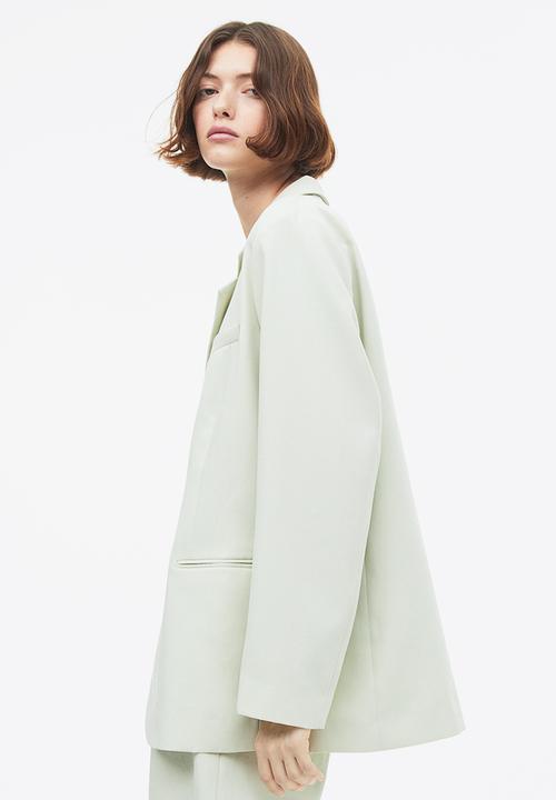 H&M - Single-breasted blazer - light green