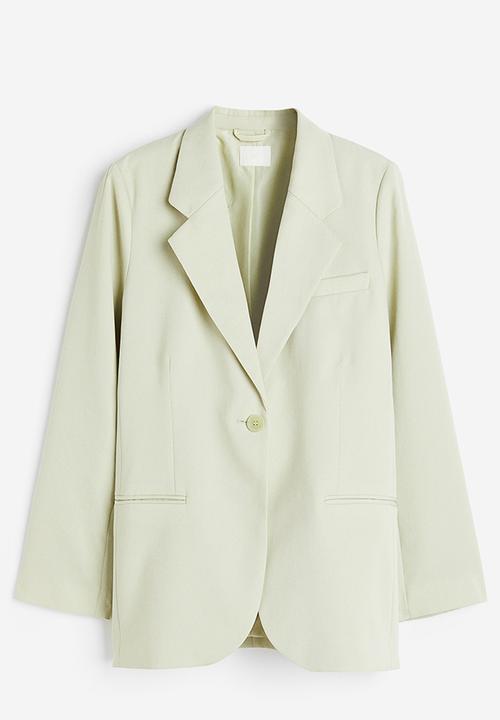 H&M - Single-breasted blazer - light green