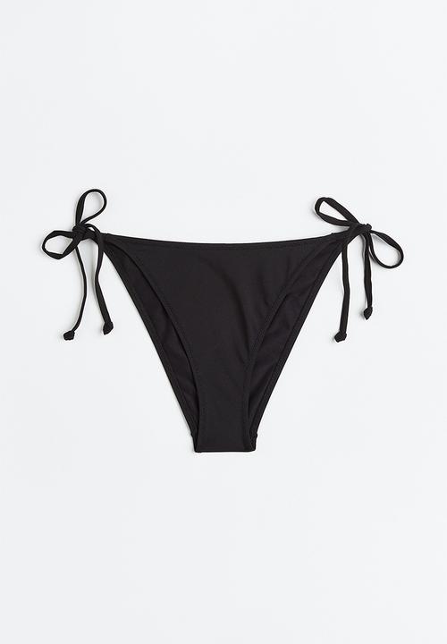 H&M - Tie tanga bikini bottoms - black