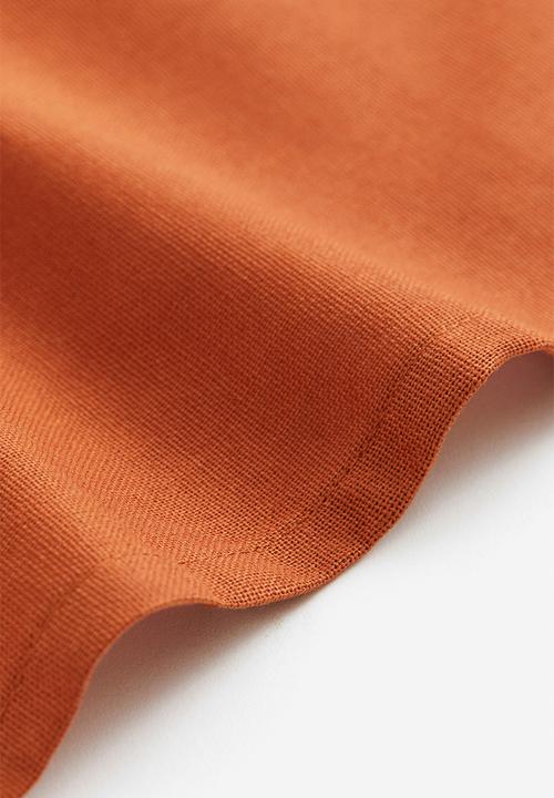 H&M - 4 Pack cotton napkins - dark orange 