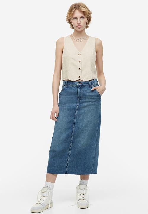 H&M - Linen-blend suit waistcoat - light beige